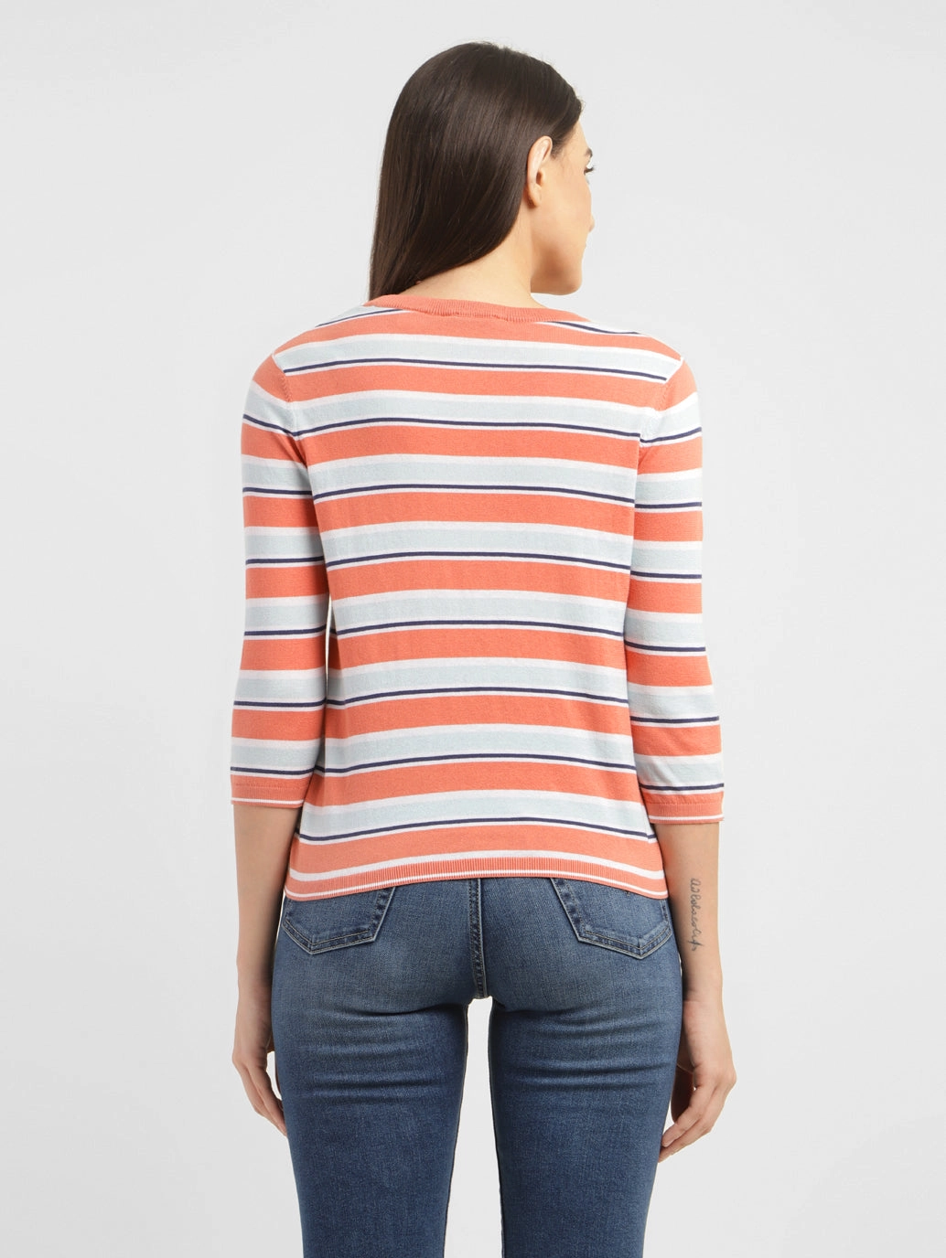 Women's Striped Crew Neck T-shirt