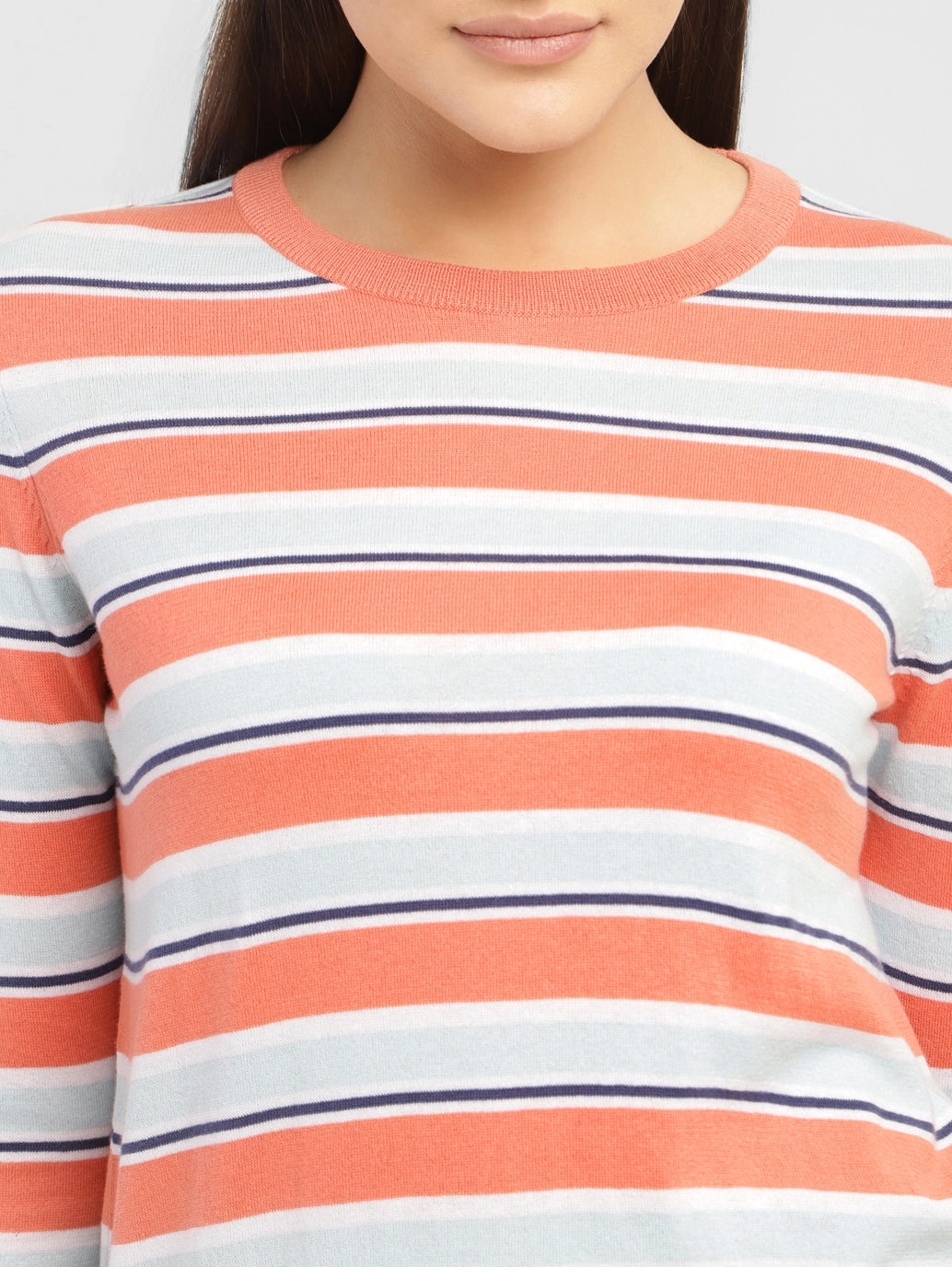 Women's Striped Crew Neck T-shirt