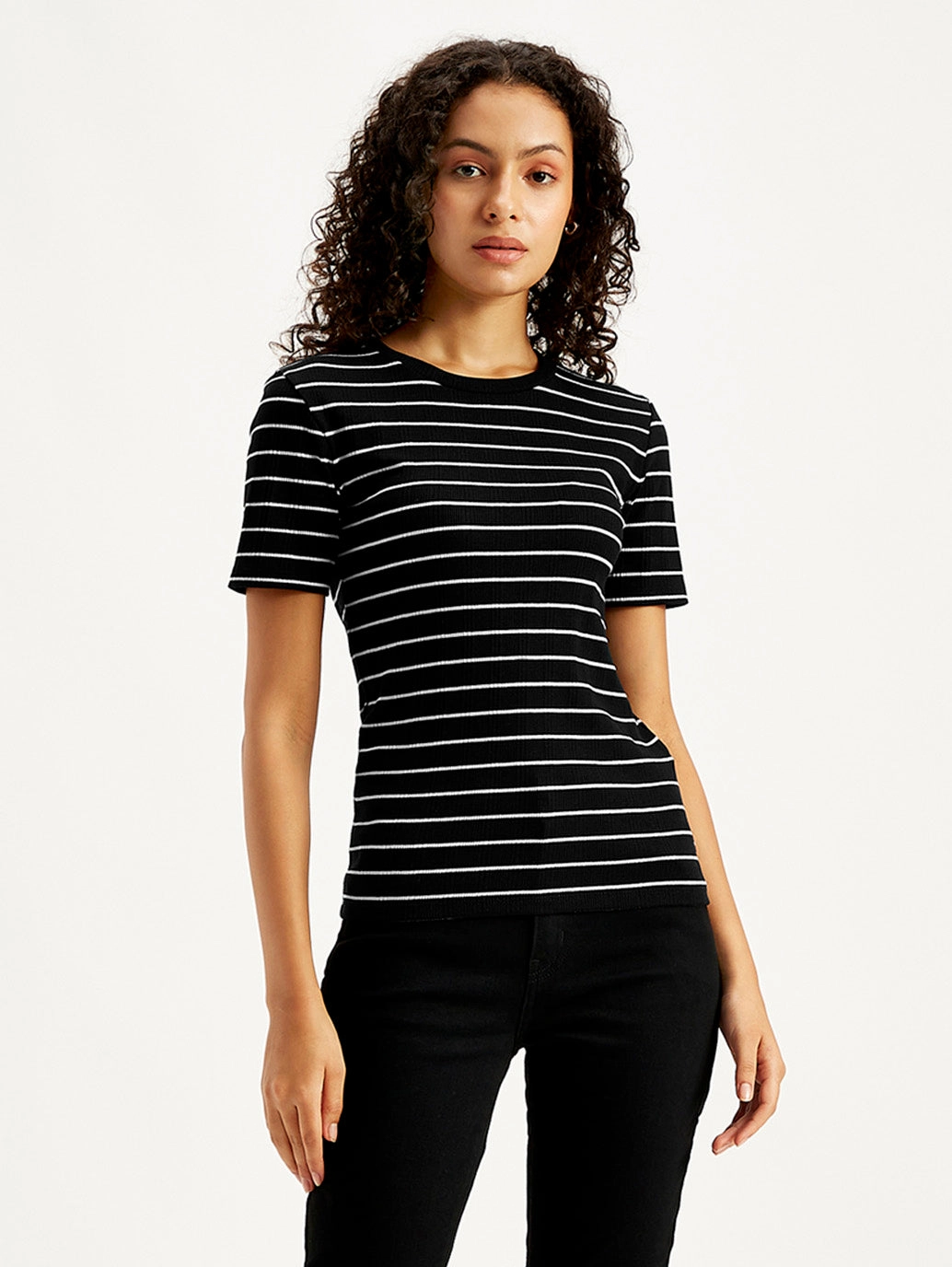 Women's Striped Regular Fit T-Shirt