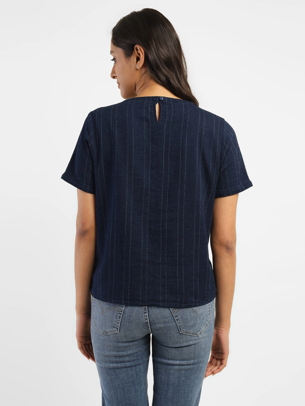 Women's Striped Round Neck T-Shirt