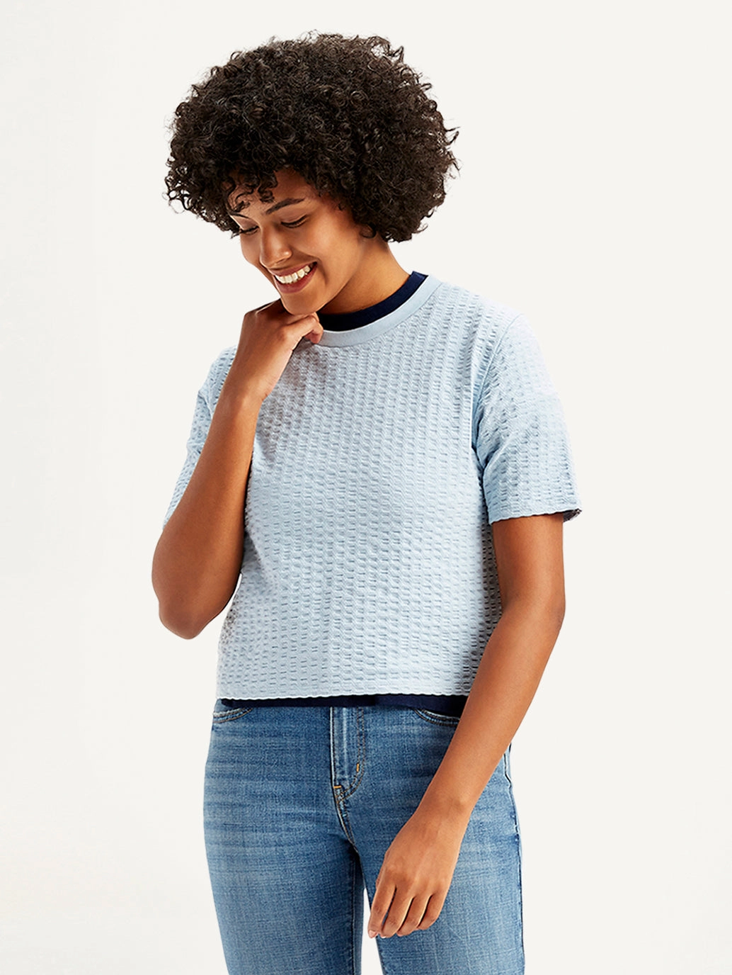 Women's Textured Regular Fit Top