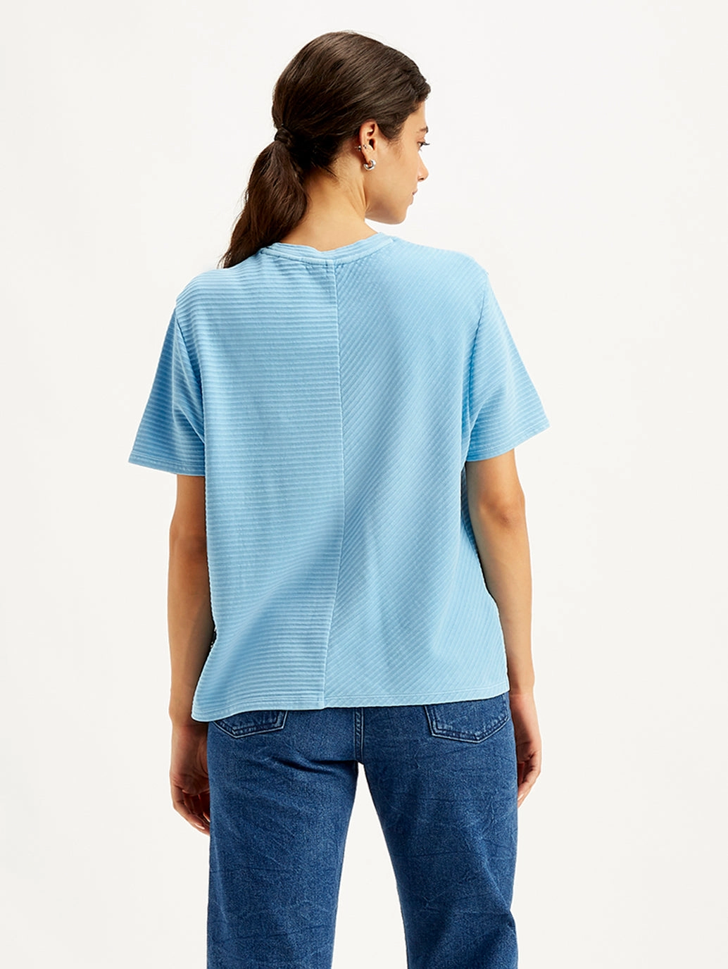 Women's Textured Relaxed Fit T-Shirt