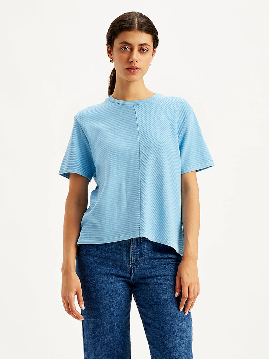Women's Textured Relaxed Fit T-Shirt