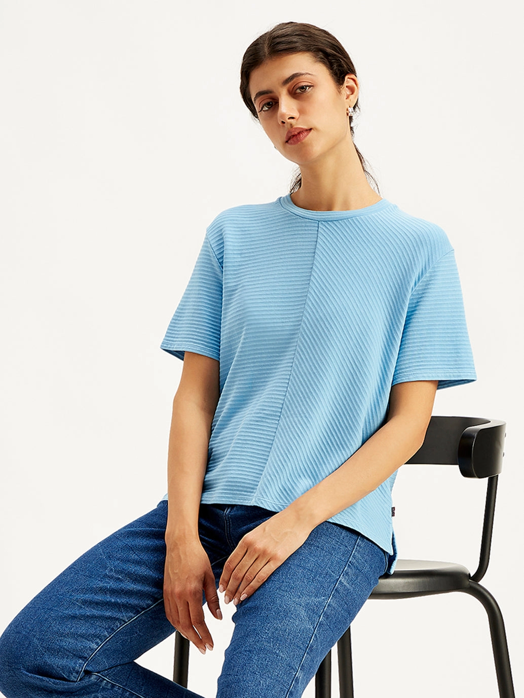 Women's Textured Relaxed Fit T-Shirt