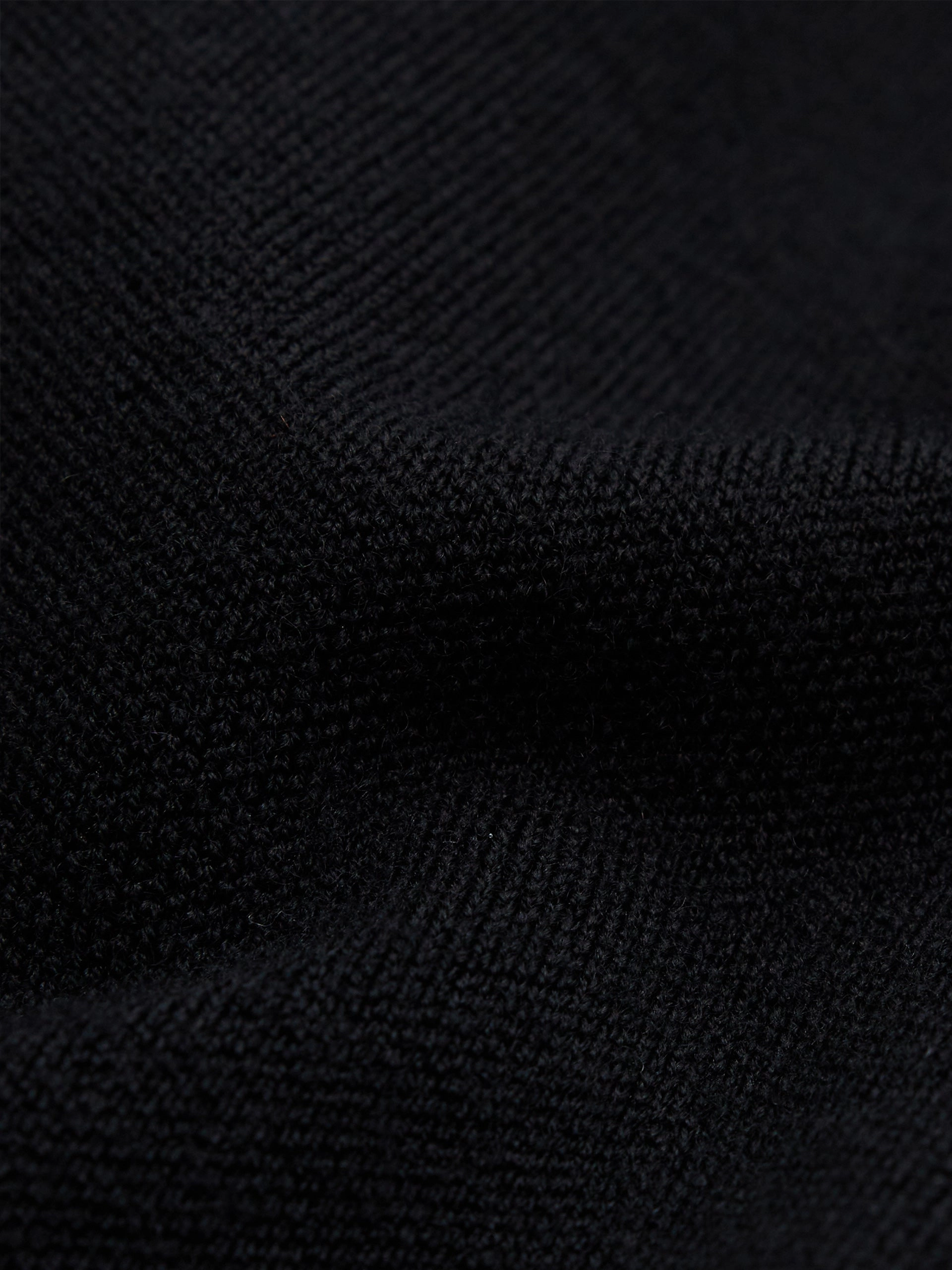 Wool Blend V Neck Dress