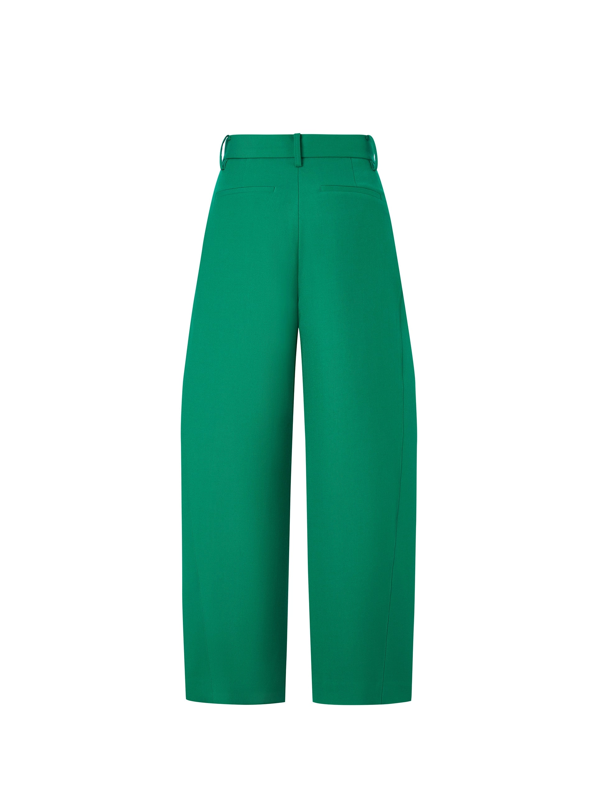 Wool Blend Wide Leg Suit Pants