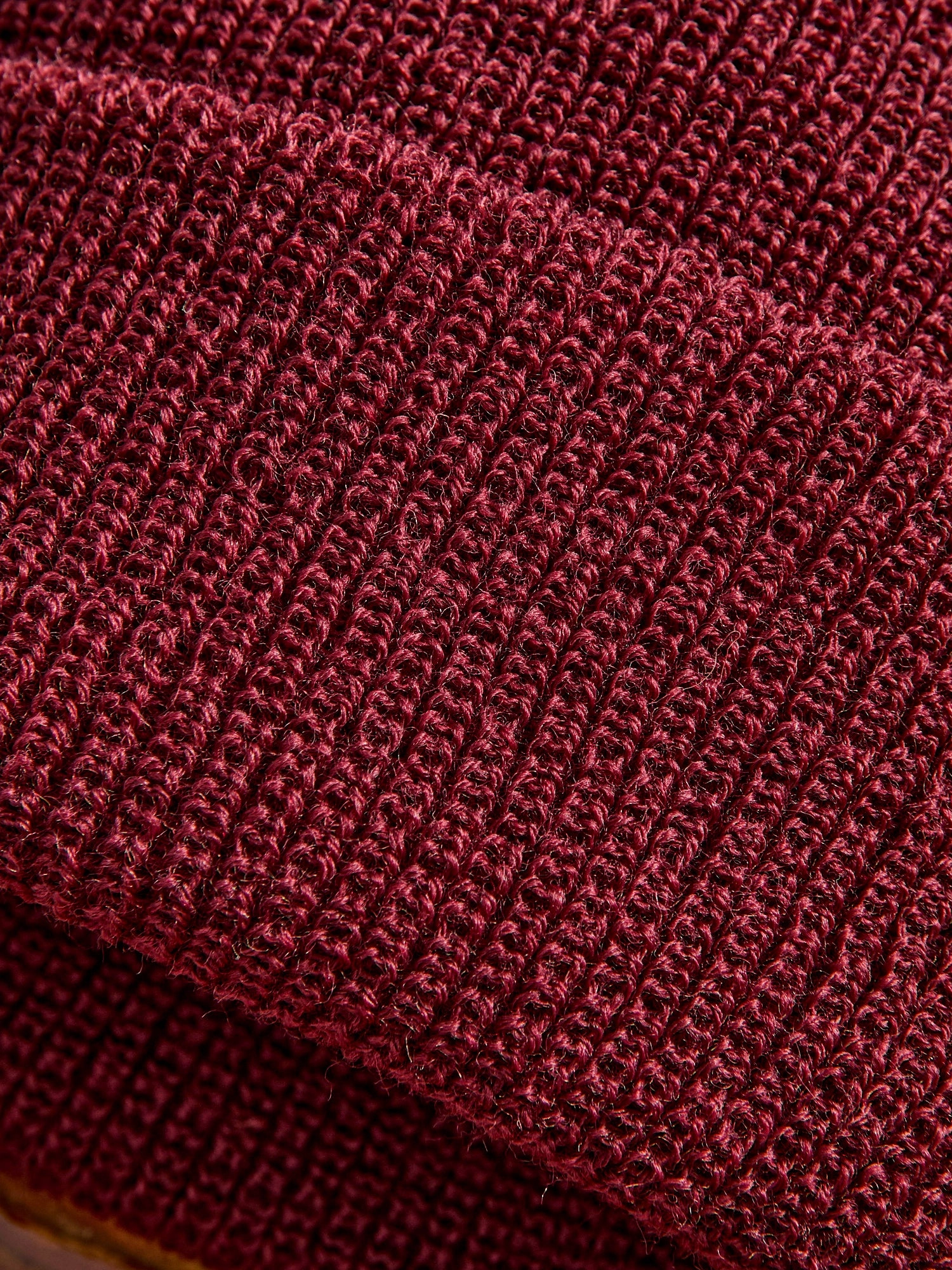 Wool Watch Cap in Burgundy