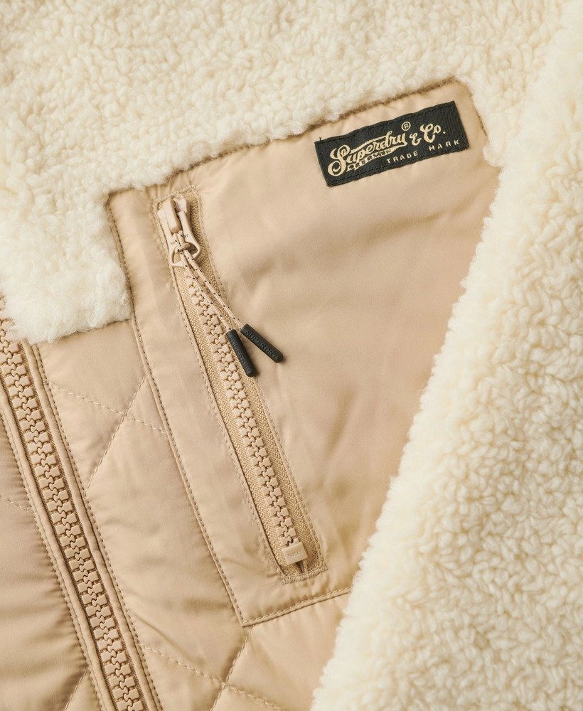 Workwear Fleece Hybrid Jacket | Urban Cream