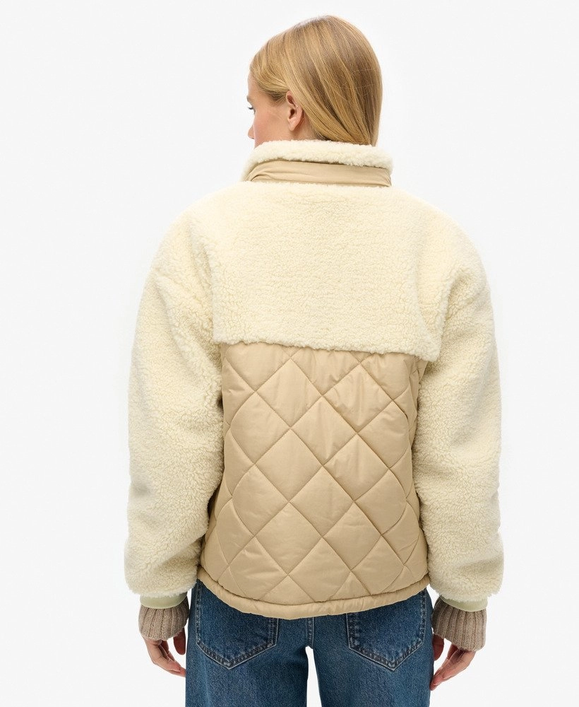 Workwear Fleece Hybrid Jacket | Urban Cream