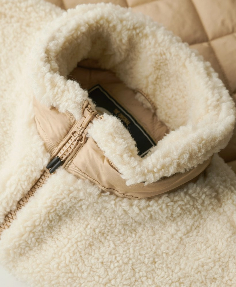Workwear Fleece Hybrid Jacket | Urban Cream