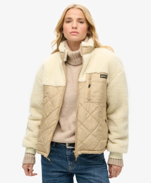 Workwear Fleece Hybrid Jacket | Urban Cream