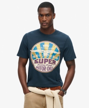 Workwear Gasoline Graphic Tee | Eclipse Navy