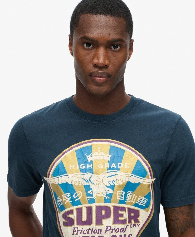Workwear Gasoline Graphic Tee | Eclipse Navy