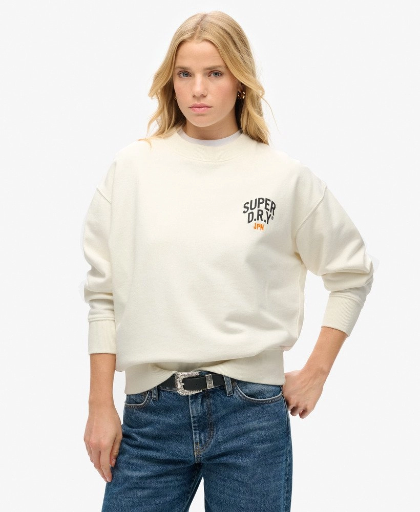 Workwear Graphic Loose Crew | Off White