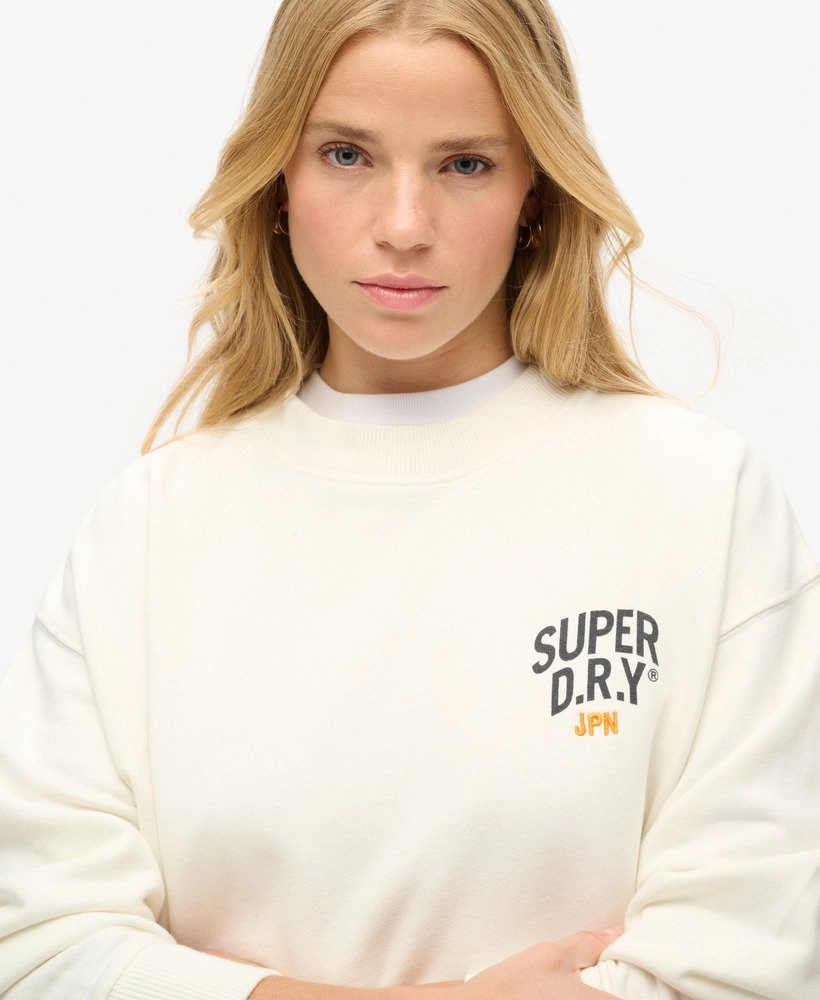 Workwear Graphic Loose Crew | Off White
