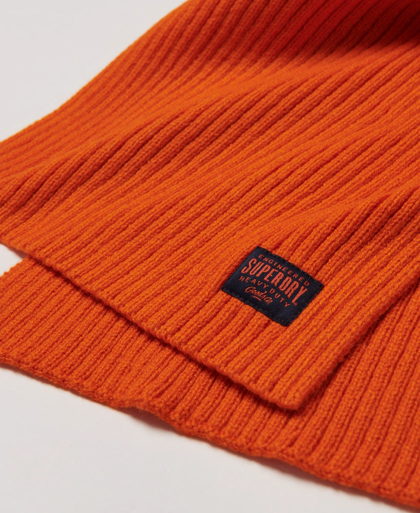 Workwear Knit Scarf | Jaffa Orange