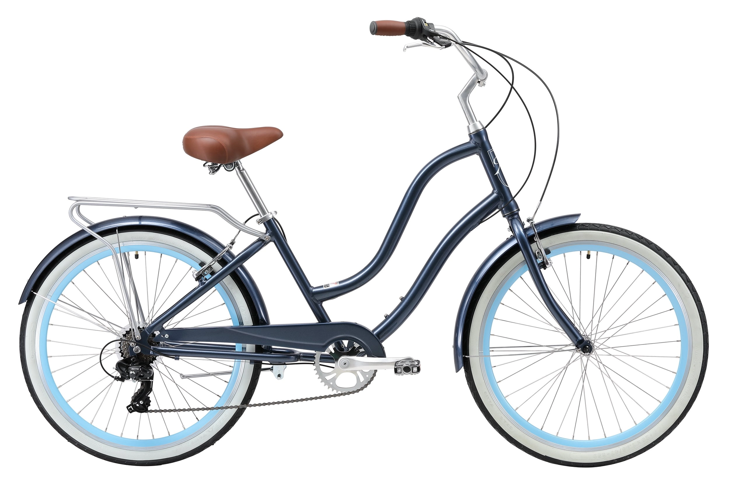 XDS Hyna 7 Speed Alloy Step-Through Beach Cruiser Bike
