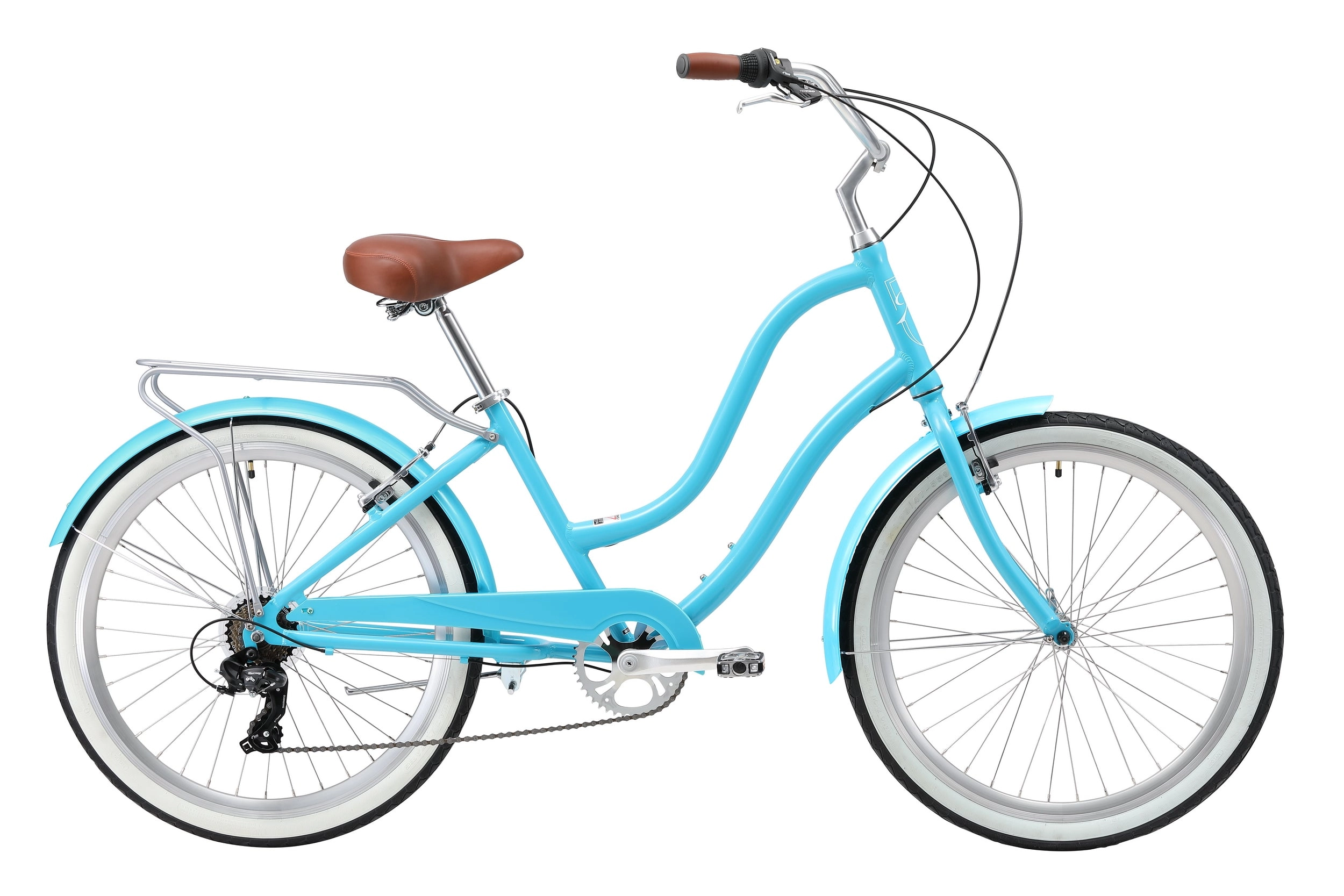XDS Hyna 7 Speed Alloy Step-Through Beach Cruiser Bike