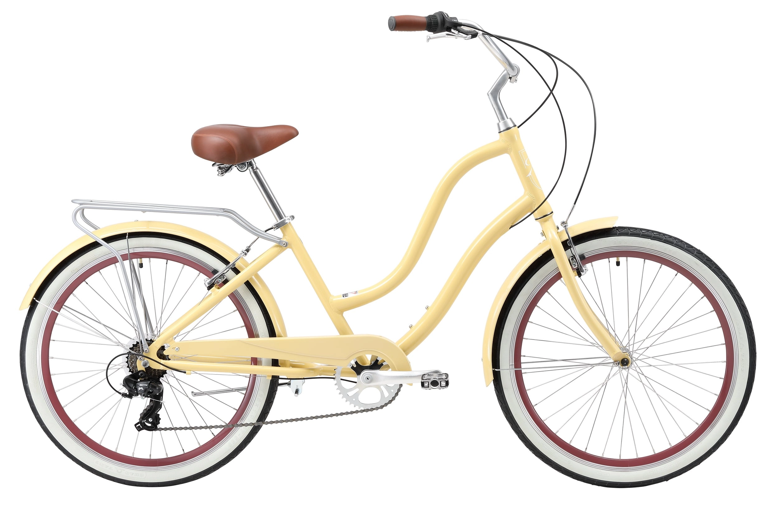 XDS Hyna 7 Speed Alloy Step-Through Beach Cruiser Bike