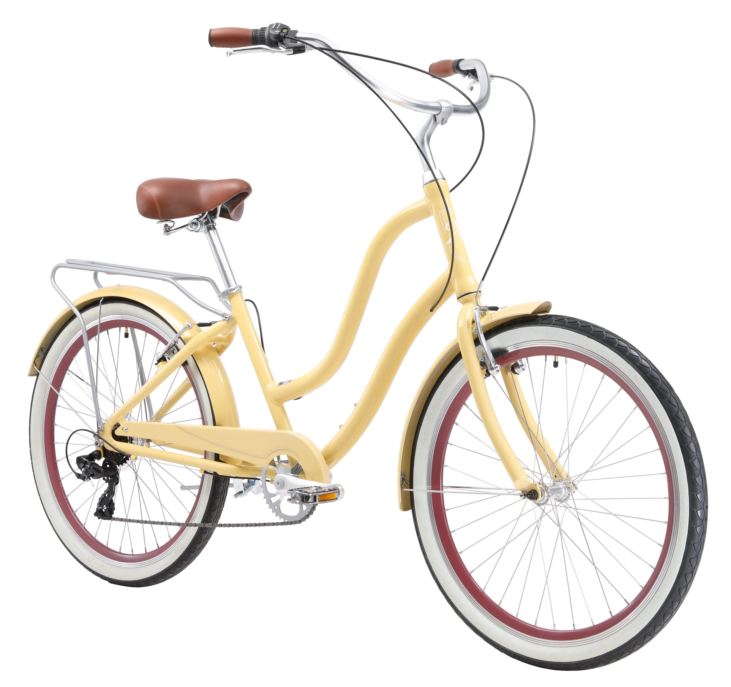 XDS Hyna 7 Speed Alloy Step-Through Beach Cruiser Bike
