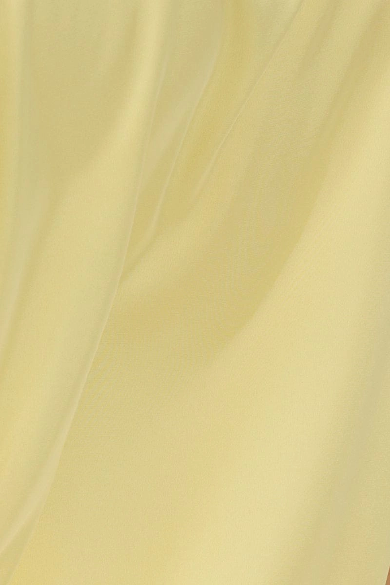 Yellow Satin Pyjamas Set Short Sleeve