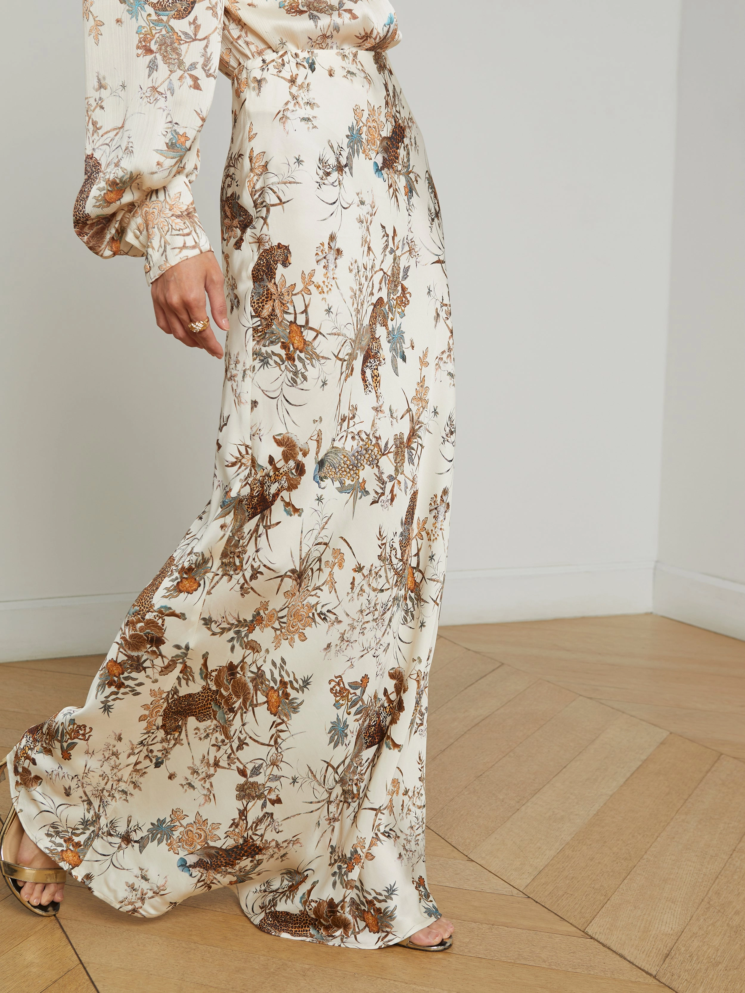Zeta Satin Maxi Skirt