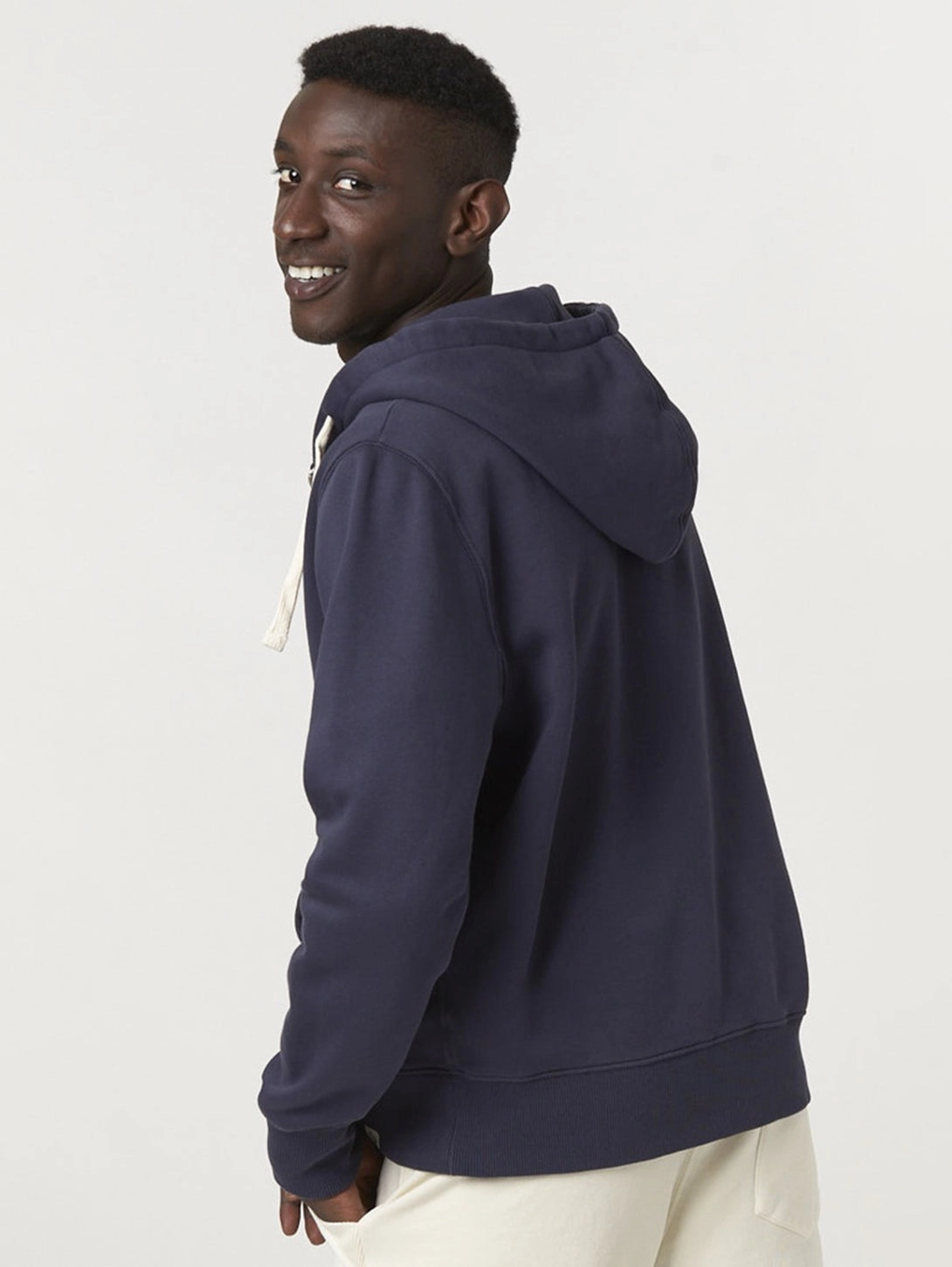 Zip Up Hoody - Denim Blue