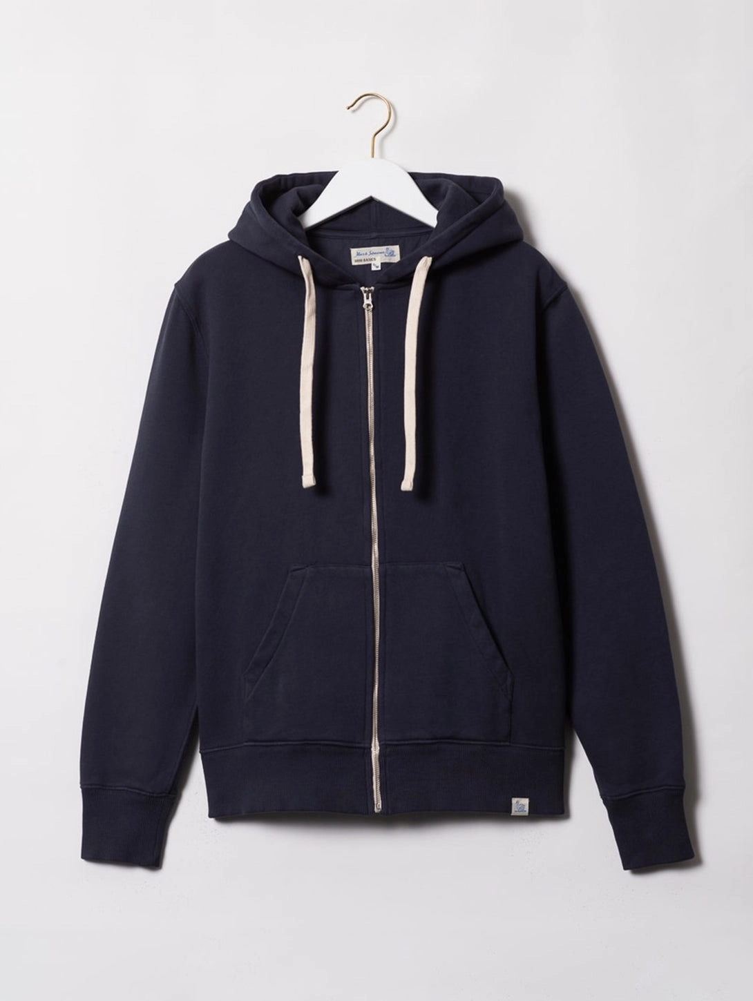 Zip Up Hoody - Denim Blue